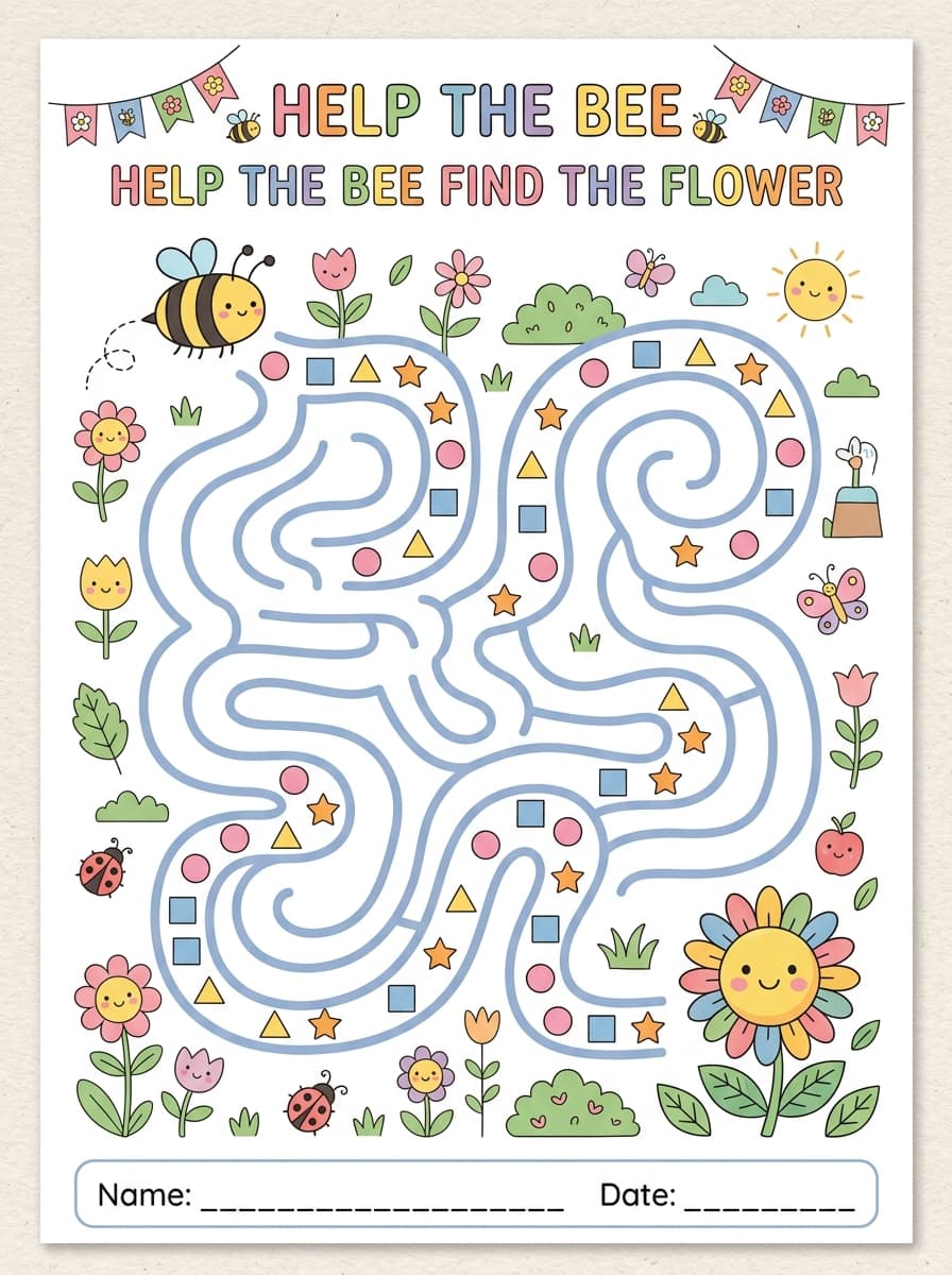 Bee Logic Path Maze